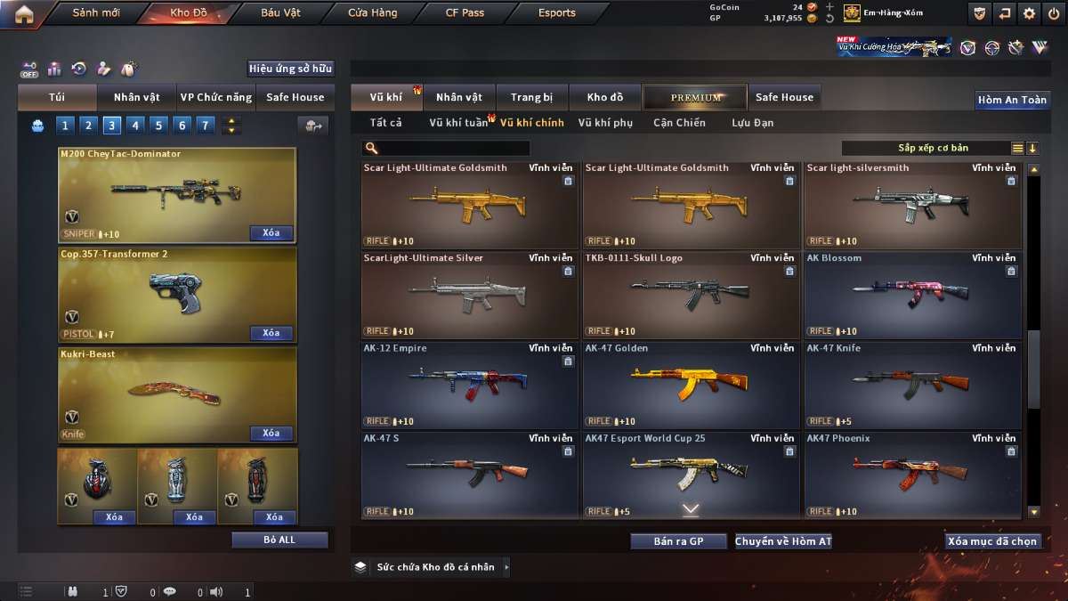shop acc cf uy tin gia re